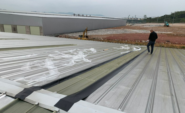 固镇厂房屋面防水维修案例